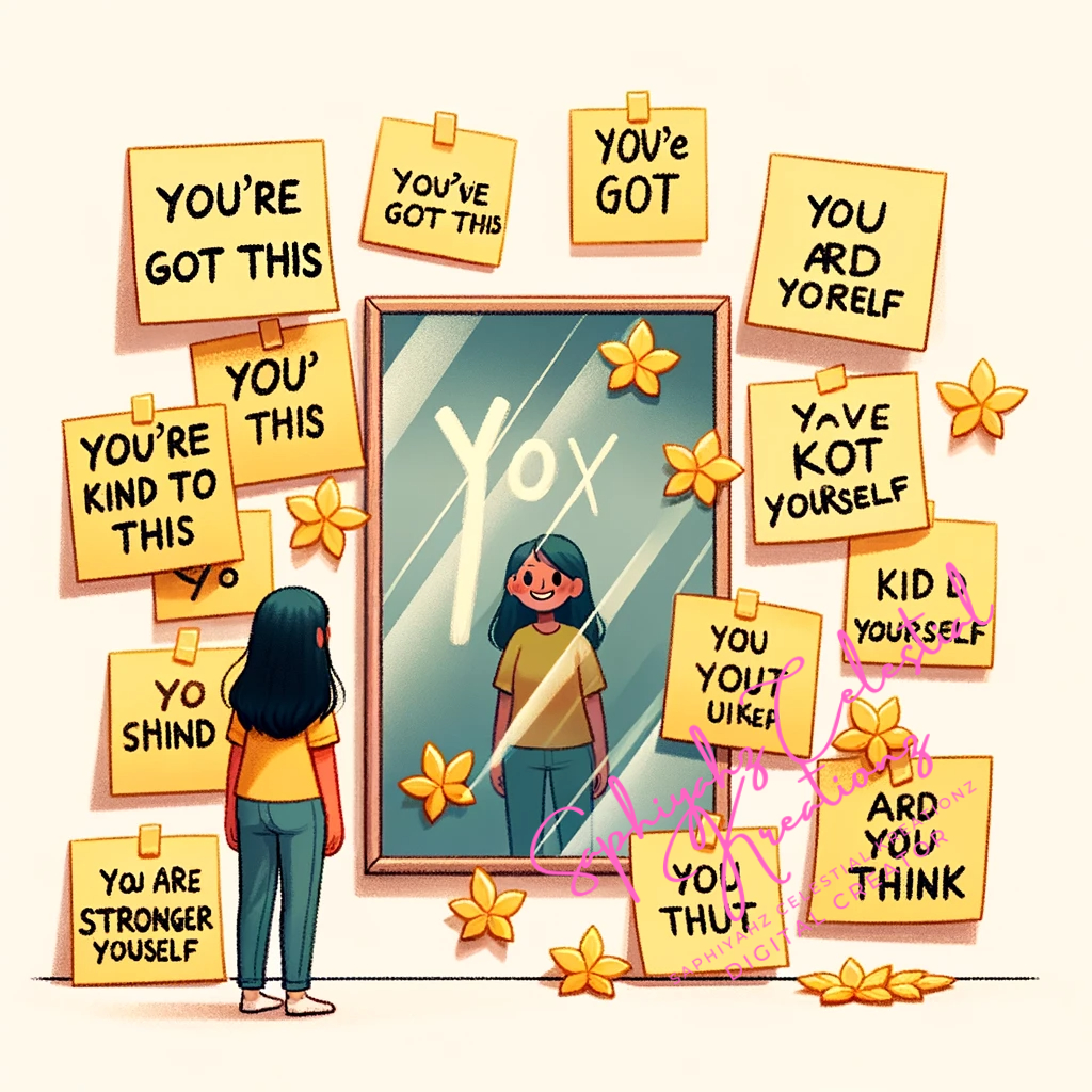 These images embody the themes of the blog post, featuring colorful and engaging visual metaphors that convey a sense of light-hearted resilience. They're perfect for accompanying the journey from anxiety to a place of humor and collective understanding.