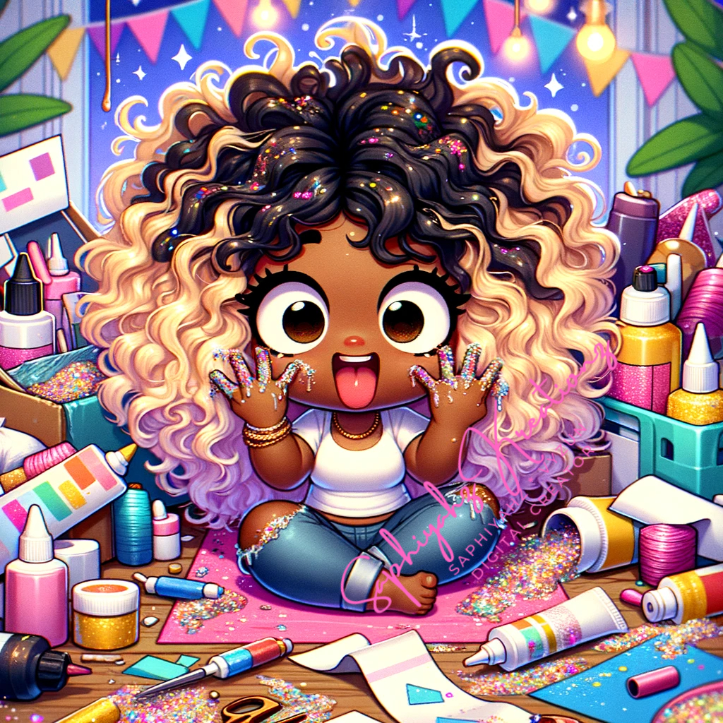 A Tale of Glue, Glitter, and Gumption! #JusJoJan 01/15/2024