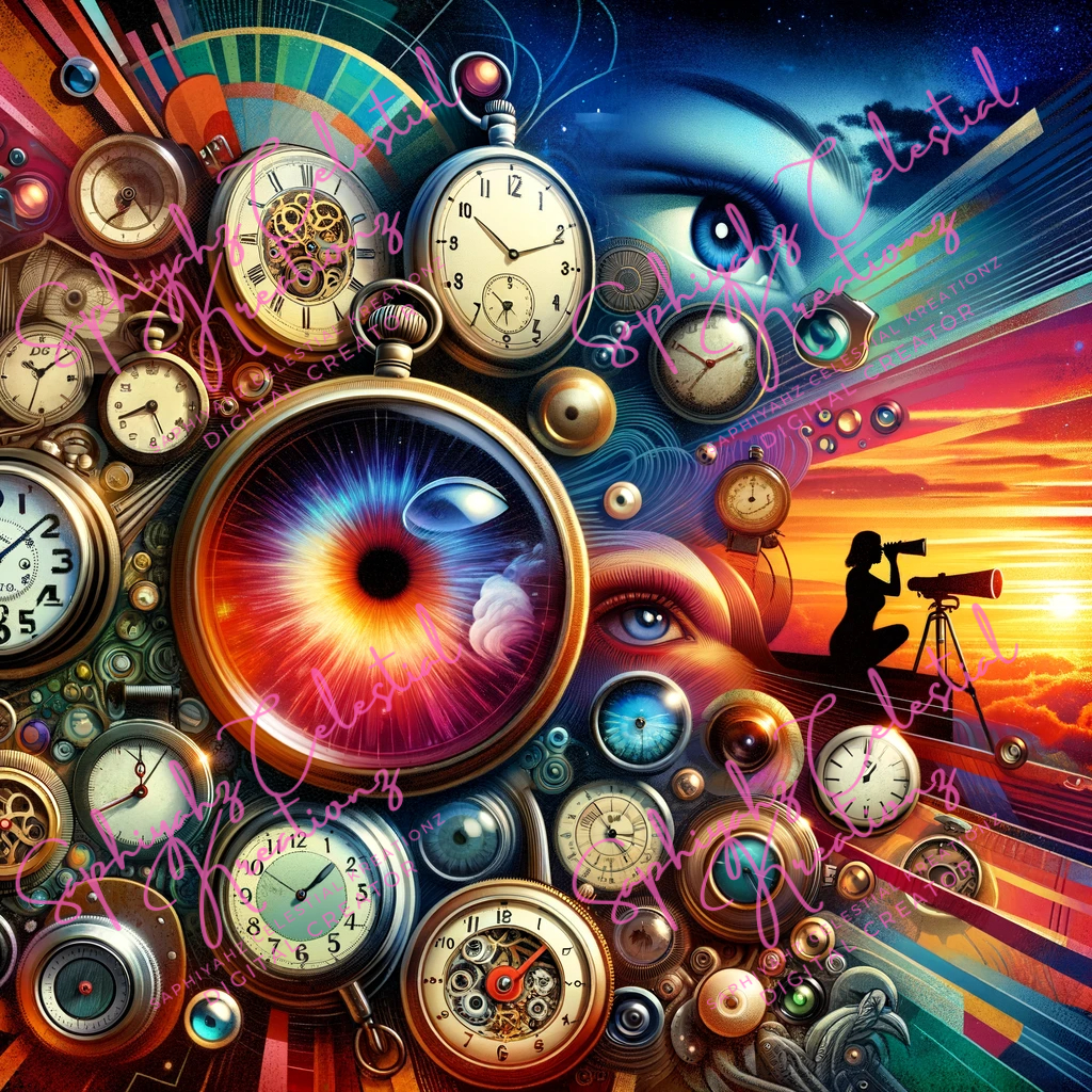 They capture the essence of both the tangible aspect of watches and the abstract concept of watching, blending the passage of time with moments of observation.